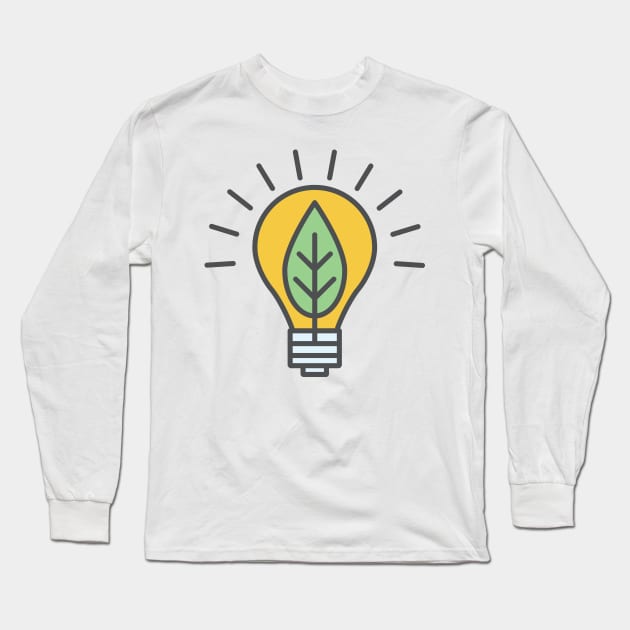 Green Light Environment Icon Long Sleeve T-Shirt by SWON Design